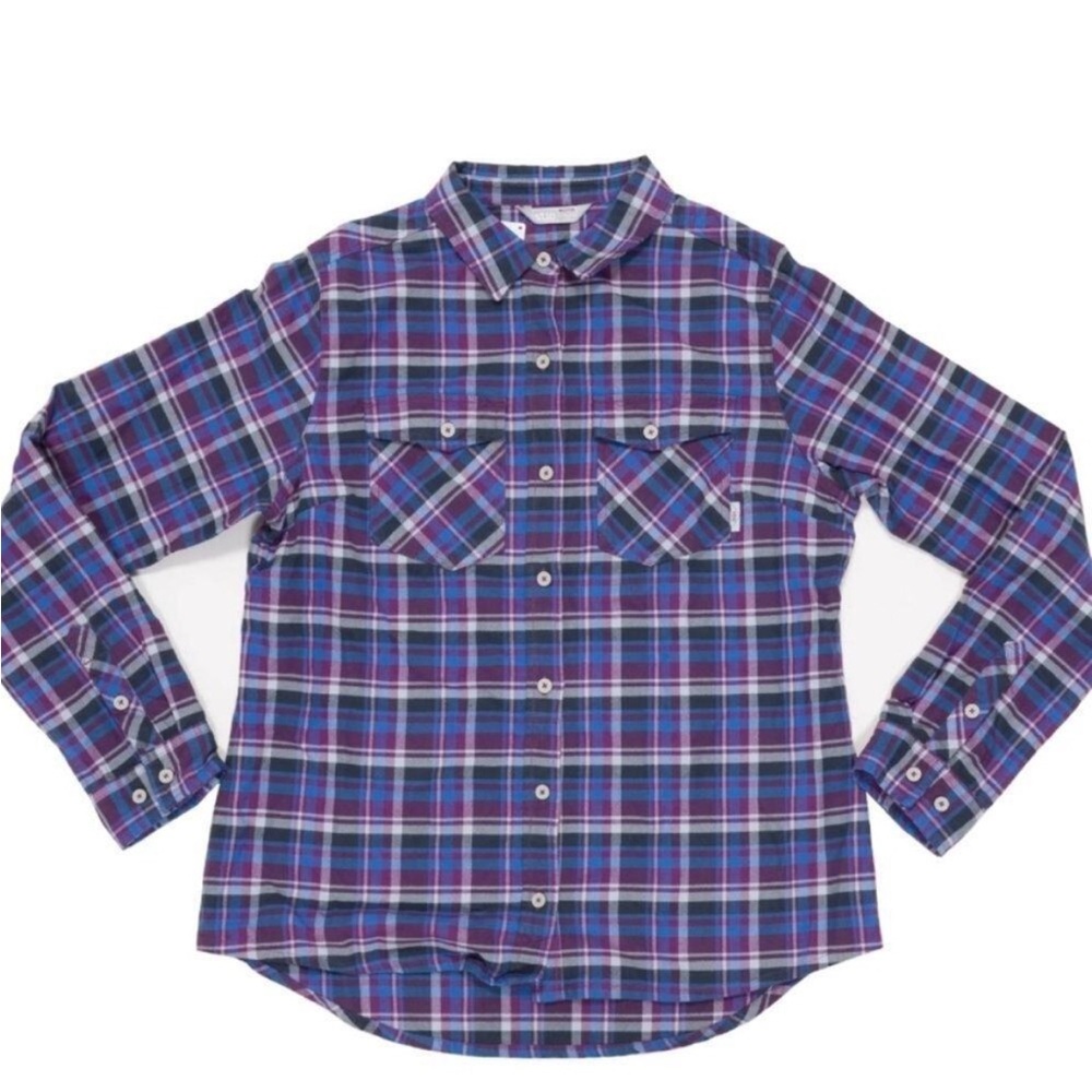 Stio Willow Plaid Flannel Shirt Womens Sz XL